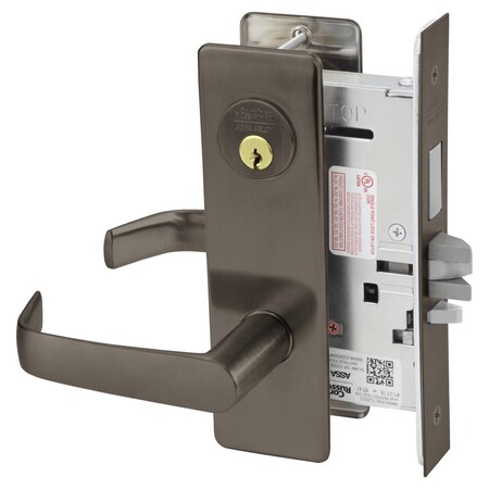Corbin Russwin Classroom Intruder Mortise Lock, NS Lever, M Escutcheon, Oil Rubbed Bronze ML2072 NSM 613